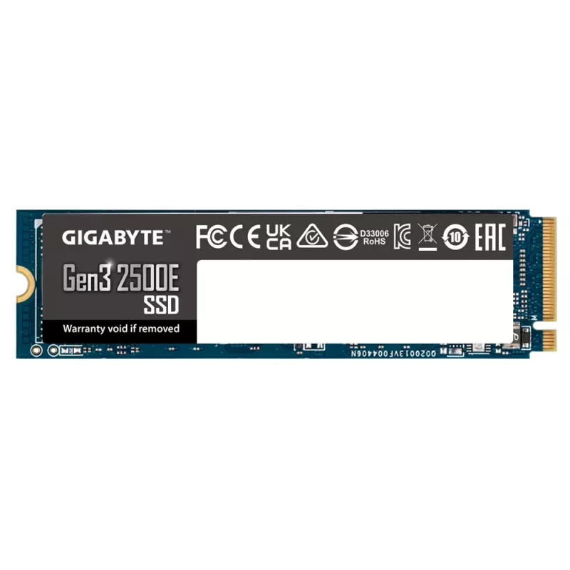 Δίσκος SSD GIGABYTE 500GB M.2 PCI Express 3.0 NVMe Gen3 2500E