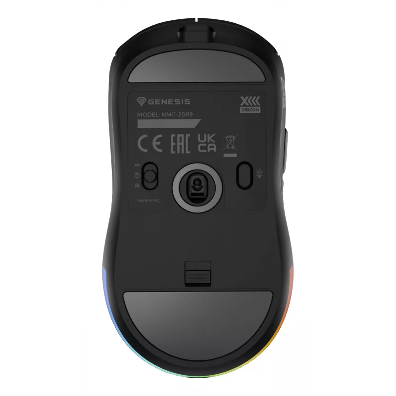 GENESIS Zircon XIII Ποντίκι Gaming αμφιδέξιο RF Wireless + USB Type-C οπτικό 26000 DPI