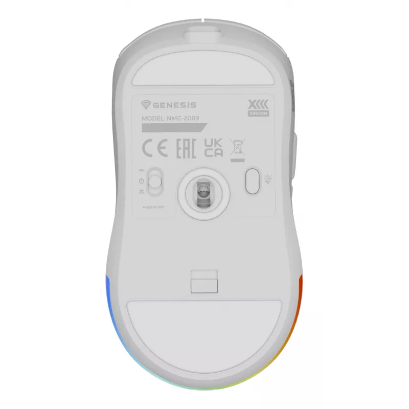 GENESIS Zircon XIII Ποντίκι Gaming αμφιδέξιο RF Wireless + USB Type-C οπτικό 26000 DPI