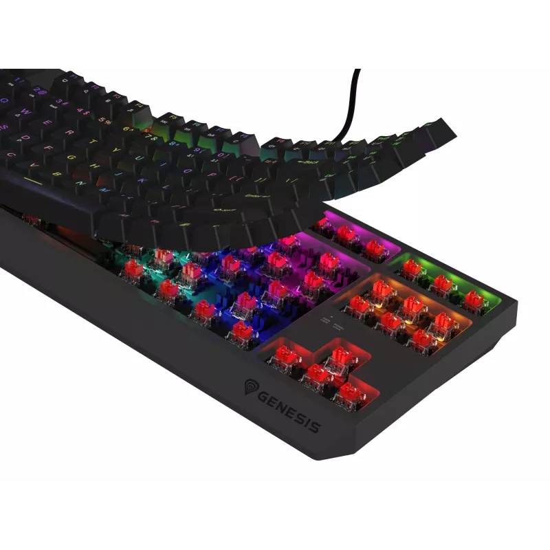 GENESIS Thor 230 TKL Lite Πληκτρολόγιο Gaming USB QWERTY αγγλικό μαύρο