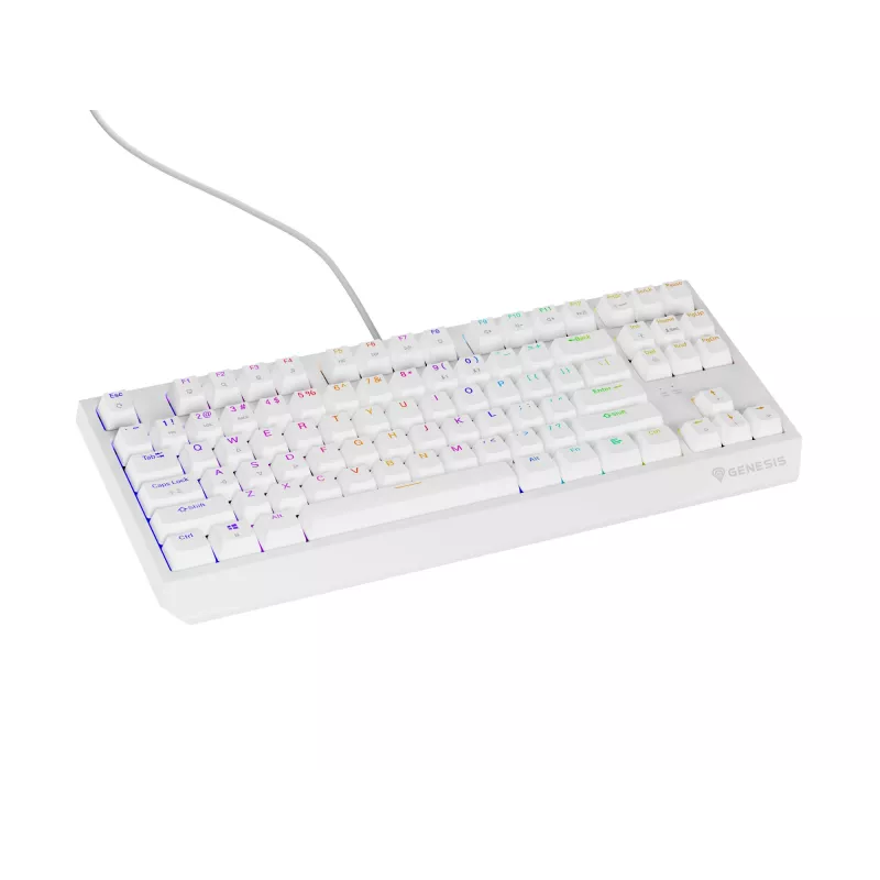 GENESIS Thor 230 TKL Πληκτρολόγιο Gaming USB + RF Wireless + Bluetooth QWERTY λευκό