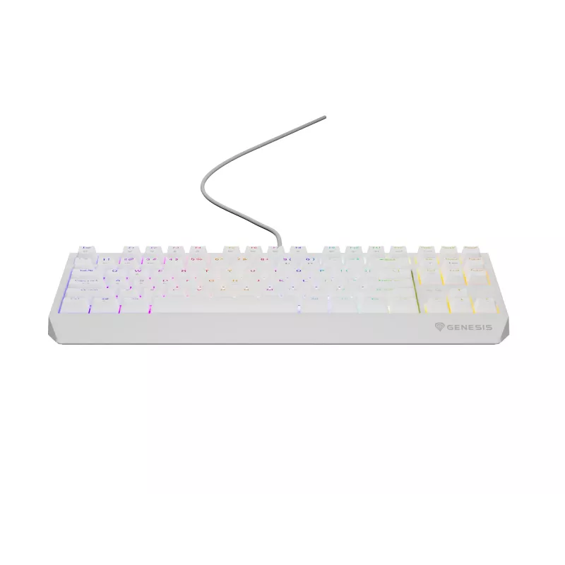 GENESIS Thor 230 TKL Πληκτρολόγιο Gaming USB + RF Wireless + Bluetooth QWERTY λευκό