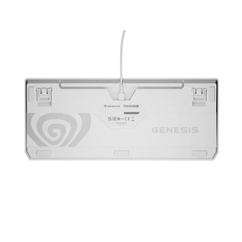 GENESIS Thor 230 TKL Πληκτρολόγιο Gaming USB + RF Wireless + Bluetooth QWERTY λευκό