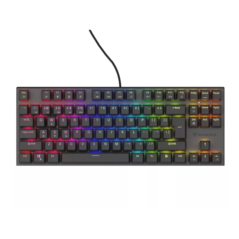 GENESIS Thor 303 TKL Πληκτρολόγιο Gaming USB QWERTY US International Μαύρο
