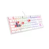 GENESIS Thor 303 TKL Πληκτρολόγιο Gaming USB QWERTY US International Λευκό