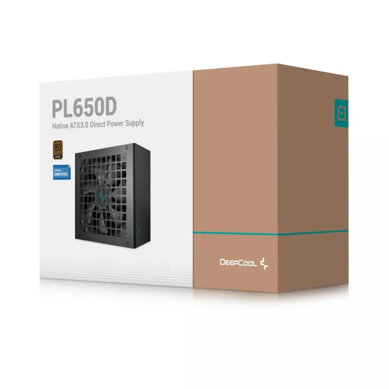 DEEPCOOL Pl650d Τροφοδοτικό 650 W 20+4 Pin ATX - Μαύρο