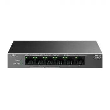 TP-Link LiteWave LS106LP Διακόπτης δικτύου Unmanaged Fast Ethernet (10/100) Power over Ethernet (PoE) Μαύρο