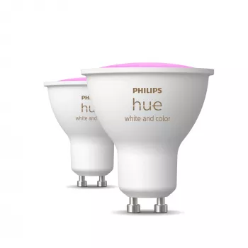 Philips Hue White and Colour Ambience GU10 – Έξυπνος προβολέας – (συσκευασία 2 τεμ.)