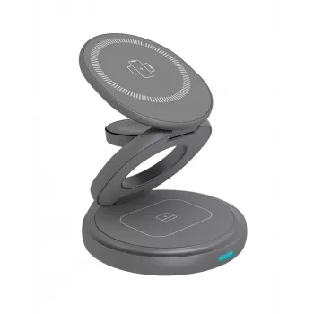 ICY BOX IB-SH101-CH Ακουστικά, smartphone, smartwatch ανθρακί, γκρι ταχείας φόρτισης εσωτερικού χώρου