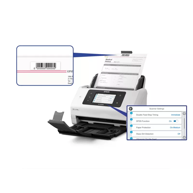 Epson WorkForce DS-900WN Σαρωτής με τροφοδότη 600 x 600 DPI A4 Λευκό