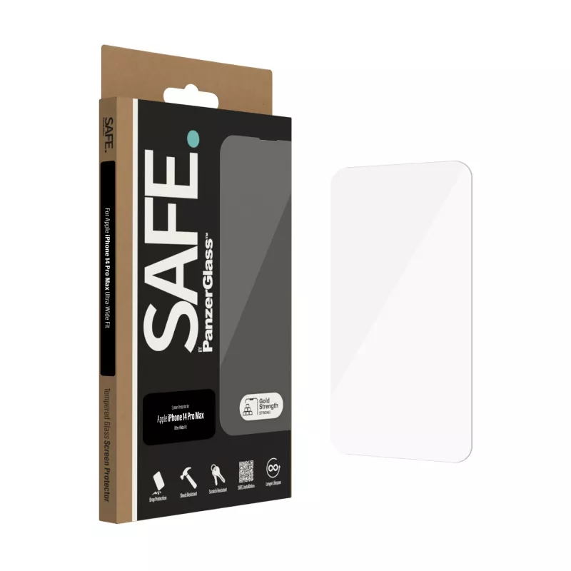 Προστατευτικό Οθόνης PanzerGlass SAFE. by ® Apple iPhone 14 Pro Max Ultra-Wide Fit Scratch Shock Resistant