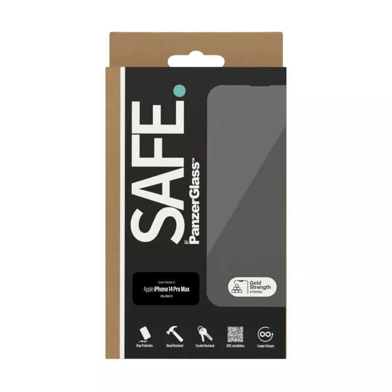 Προστατευτικό Οθόνης PanzerGlass SAFE. by ® Apple iPhone 14 Pro Max Ultra-Wide Fit Scratch Shock Resistant