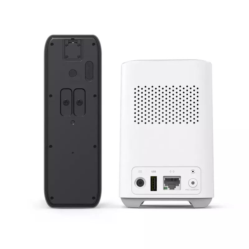 Eufy E8213 ασύρματο βίντεο-κουδούνι 2K με HomeBase, με μπαταρία, Μαύρο/Λευκό
