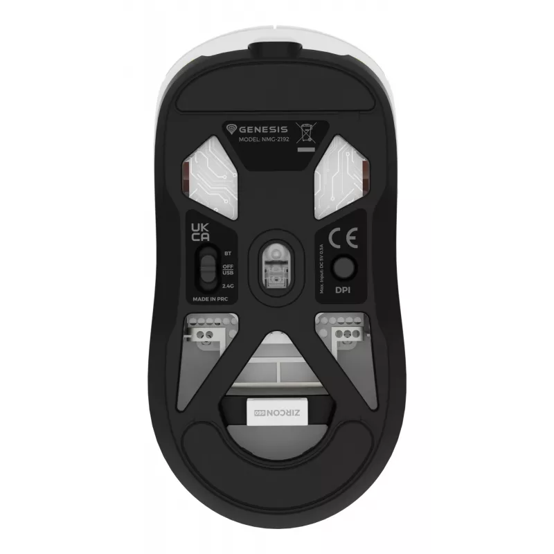 GENESIS Zircon 660 Ποντίκι Gaming Δεξιόχειρας RF Wireless + Bluetooth + USB Type-A Οπτικό 12000 DPI