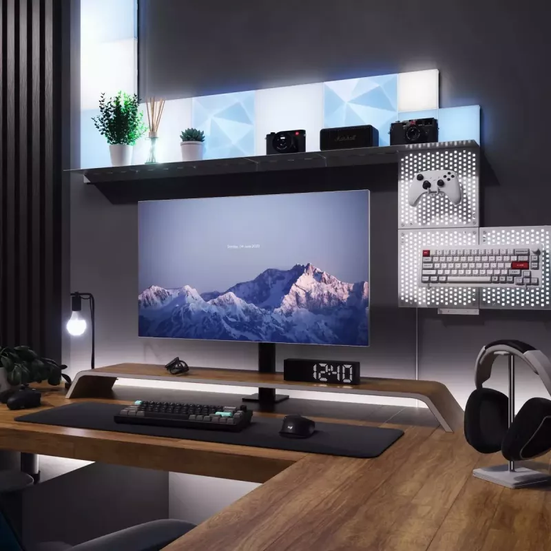 LED αρθρωτό πάνελ επέκτασης Pegboard Nanoleaf N8100E00-1BP – μεμονωμένο πάνελ αντικατάστασης/επέκτασης για Nanoleaf Pegboard