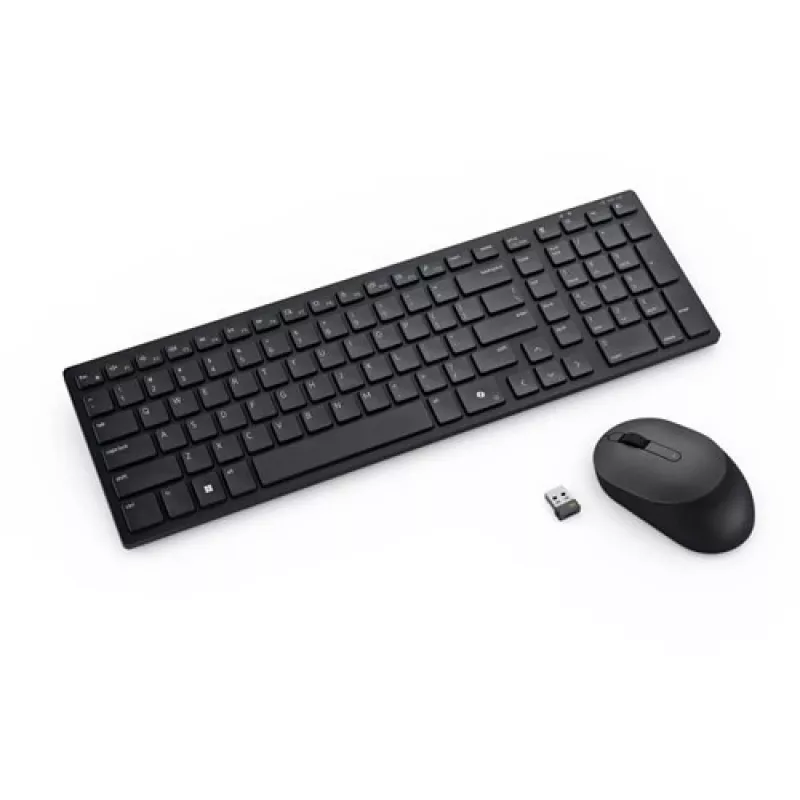 DELL Pro Compact Silent πληκτρολόγιο και ποντίκι - KM555 - Ουκρανικό (QWERTY)