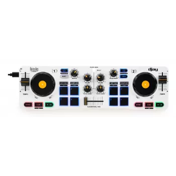 Hercules 4780921 DJ Controller 2 Κανάλια Μαύρο, Λευκό, Κίτρινο