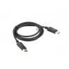 LANBERG καλώδιο DisplayPort M/M 19 Pin V1.2 4k 1,8 m μαύρο
