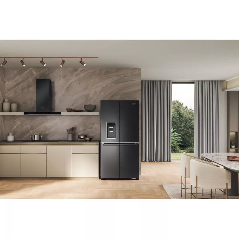 Whirlpool WQ9I FO2BX EF Ψυγείο Side-by-Side Ελεύθερο 592 L Μαύρο