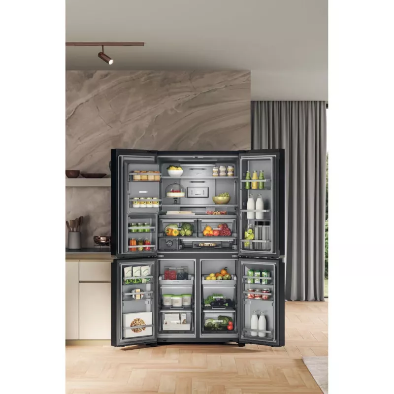 Whirlpool WQ9I FO2BX EF Ψυγείο Side-by-Side Ελεύθερο 592 L Μαύρο