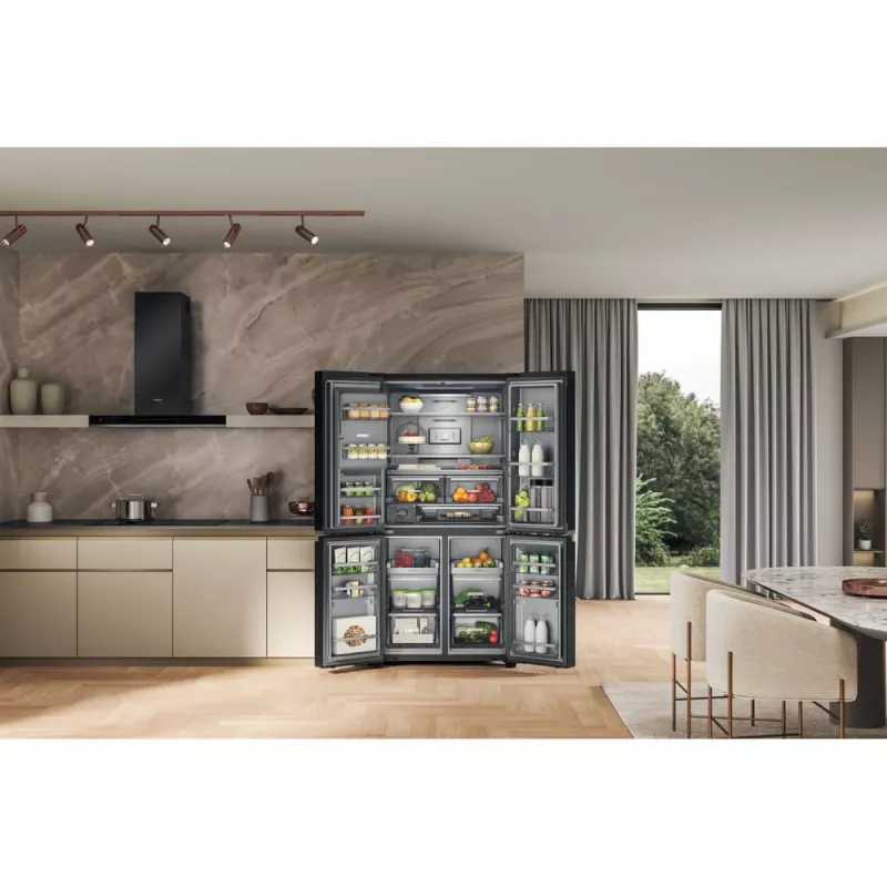 Whirlpool WQ9I FO2BX EF Ψυγείο Side-by-Side Ελεύθερο 592 L Μαύρο