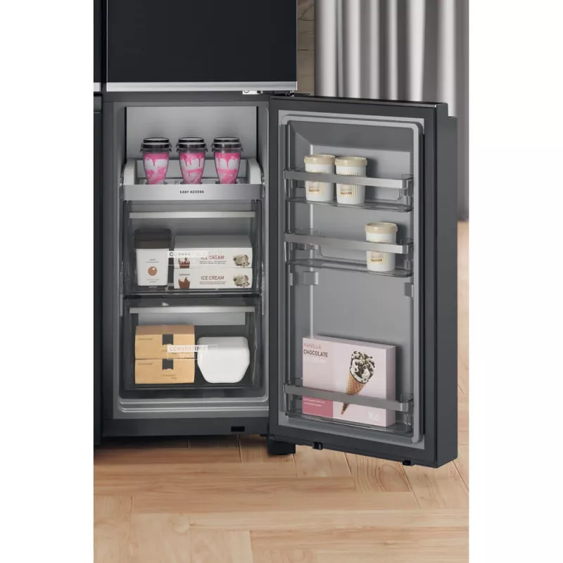 Whirlpool WQ9I FO2BX EF Ψυγείο Side-by-Side Ελεύθερο 592 L Μαύρο