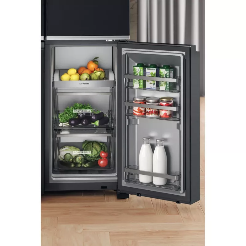 Whirlpool WQ9I FO2BX EF Ψυγείο Side-by-Side Ελεύθερο 592 L Μαύρο