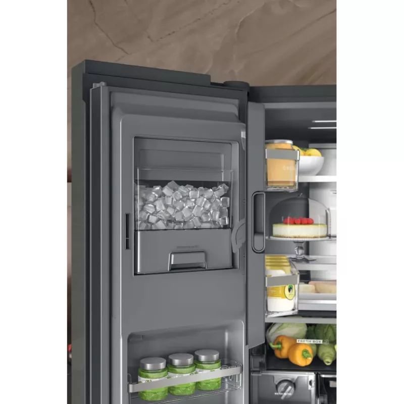 Whirlpool WQ9I FO2BX EF Ψυγείο Side-by-Side Ελεύθερο 592 L Μαύρο