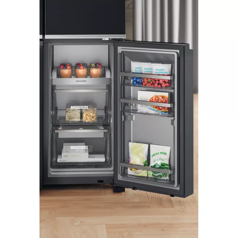 Whirlpool WQ9I FO2BX EF Ψυγείο Side-by-Side Ελεύθερο 592 L Μαύρο