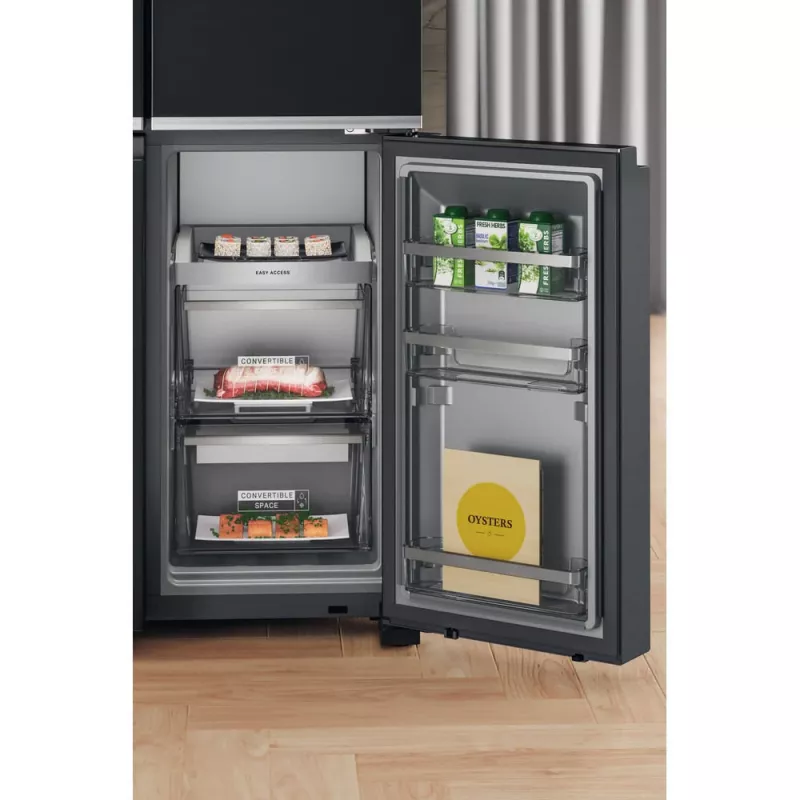 Whirlpool WQ9I FO2BX EF Ψυγείο Side-by-Side Ελεύθερο 592 L Μαύρο