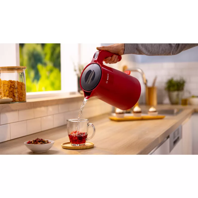 Bosch TWK2M164 Βραστήρας 1,7 L 2400 W Μαύρο, Γκρι, Κόκκινο