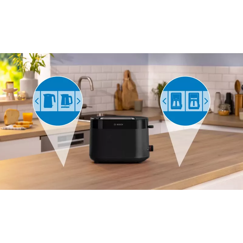 Bosch TAT2M123 Τοστιέρα 6 2 φέτες 950 W Μαύρο