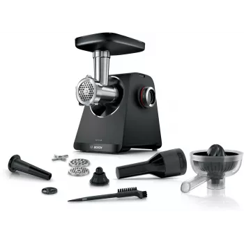 Κιμάς Bosch MFWS430B — 1900 W, 2 ταχύτητες, 2,5 kg/min, Μαύρο/Ασημί, 4,3 kg