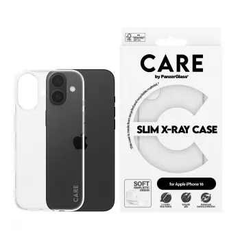 PanzerGlass CARE™ by ® X-Ray Θήκη iPhone 16, Θήκη, Apple, Apple - iPhone 16, Διαφανής