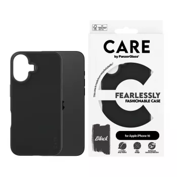 Θήκη PanzerGlass CARE by μοντέρνα θήκη μαύρο iPhone 16 διαφανές