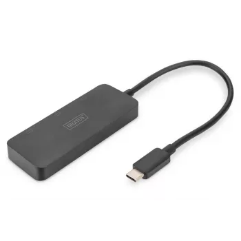 Digitus DS-45334 video hub MST 3 θυρών, USB-C σε 3x DisplayPort, μαύρο