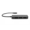 Digitus DS-45334 video hub MST 3 θυρών, USB-C σε 3x DisplayPort, μαύρο