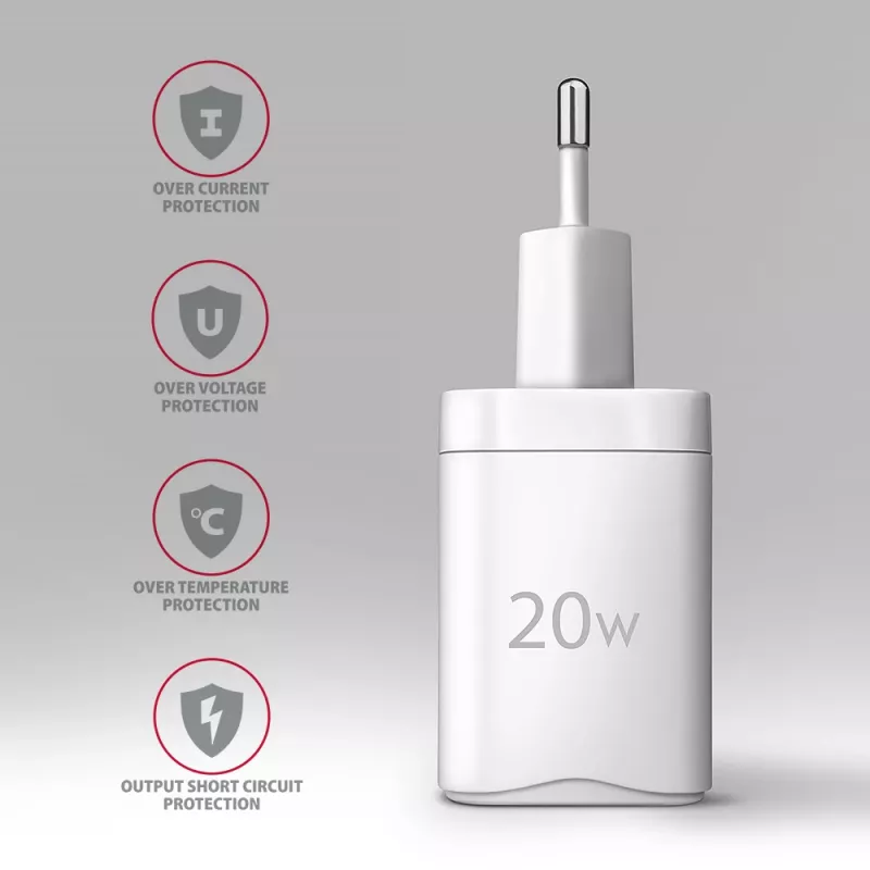 Φορτιστής για φορητές συσκευές Axagon ACU-PQ20W Universal λευκό