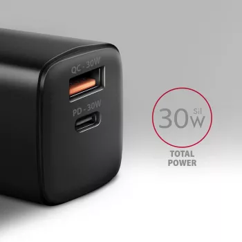 Axagon ACU-PQ30 PD3.0 & QC4+ 2xOUTPUTS επιτοίχιος φορτιστής 30W