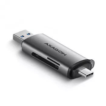 Axagon CRE-SAC SuperSpeed USB-C+USB-A αναγνώστης καρτών 5 Gbit/s
