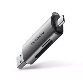 Axagon CRE-SAC SuperSpeed USB-C+USB-A αναγνώστης καρτών 5 Gbit/s
