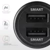 Axagon PWC-5V5 SMART Auto φορτιστής 24W, 2x θύρα USB-A, 5V/2,4A + 5V/2,4A