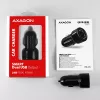 Axagon PWC-5V5 SMART Auto φορτιστής 24W, 2x θύρα USB-A, 5V/2,4A + 5V/2,4A
