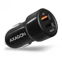 Axagon PWC-QC5 φορτιστής για φορητές συσκευές κινητό, smartphone, tablet, Universal μαύρο αναπτήρας γρήγορη φόρτιση αυτοκίνητο