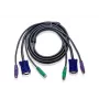 ATEN 10ft Καλώδιο KVM PS/2 Μαύρο 3 m