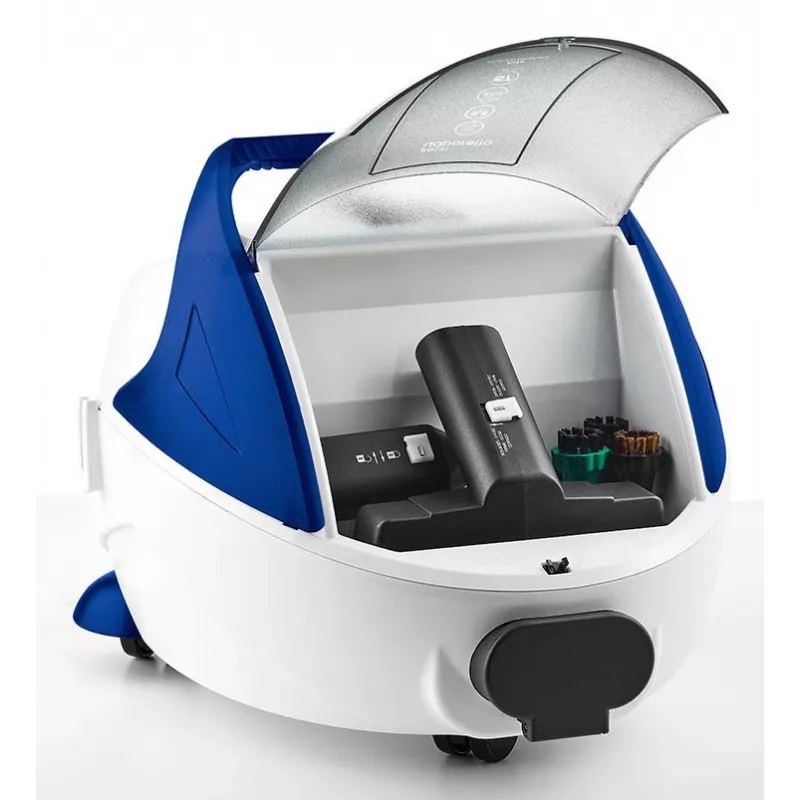Polti Pro 100 Eco Power Κυλινδρικός ατμοκαθαριστής 1900 W Μαύρο, Μπλε, Λευκό