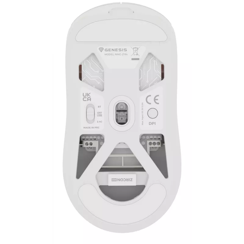 GENESIS NMG-2194 Ποντίκι Gaming Αμφιδέξιο Bluetooth + USB Type-C Οπτικό 26000 DPI