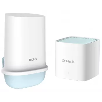 D-Link 5G Wi-Fi 6 Kit με εξωτερική κεραία DWP-1010/KT, Λευκό, Εσωτερικό, Σύστημα Mesh, Τροφοδοσία, Κατάσταση, Διζωνικό (2,4 GHz / 5 GHz), Wi-Fi 6 (802.11ax)