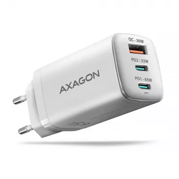 Axagon ACU-DPQ65W PD3.0 & QC4+ 3x ΕΞΟΔΟΙ φορτιστής τοίχου 65W