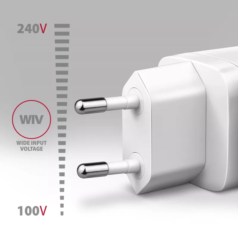 Axagon ACU-DPQ65W PD3.0 & QC4+ 3x ΕΞΟΔΟΙ φορτιστής τοίχου 65W